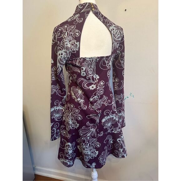 Anthropologie Mock Neck Mini Dress xs - Picture 4 of 8